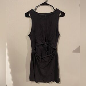 Aerie Black Sleeveless Cut Out Dress
